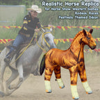 Jet Creations Inflatable Horse 38" L x 30" H – Blow Up Animal Toy for Kids Ages 3+, Golden Brown – Party Decoration, Yard Display, Western Themed Photo Prop, Birthday & Holiday Décor, 1 PC