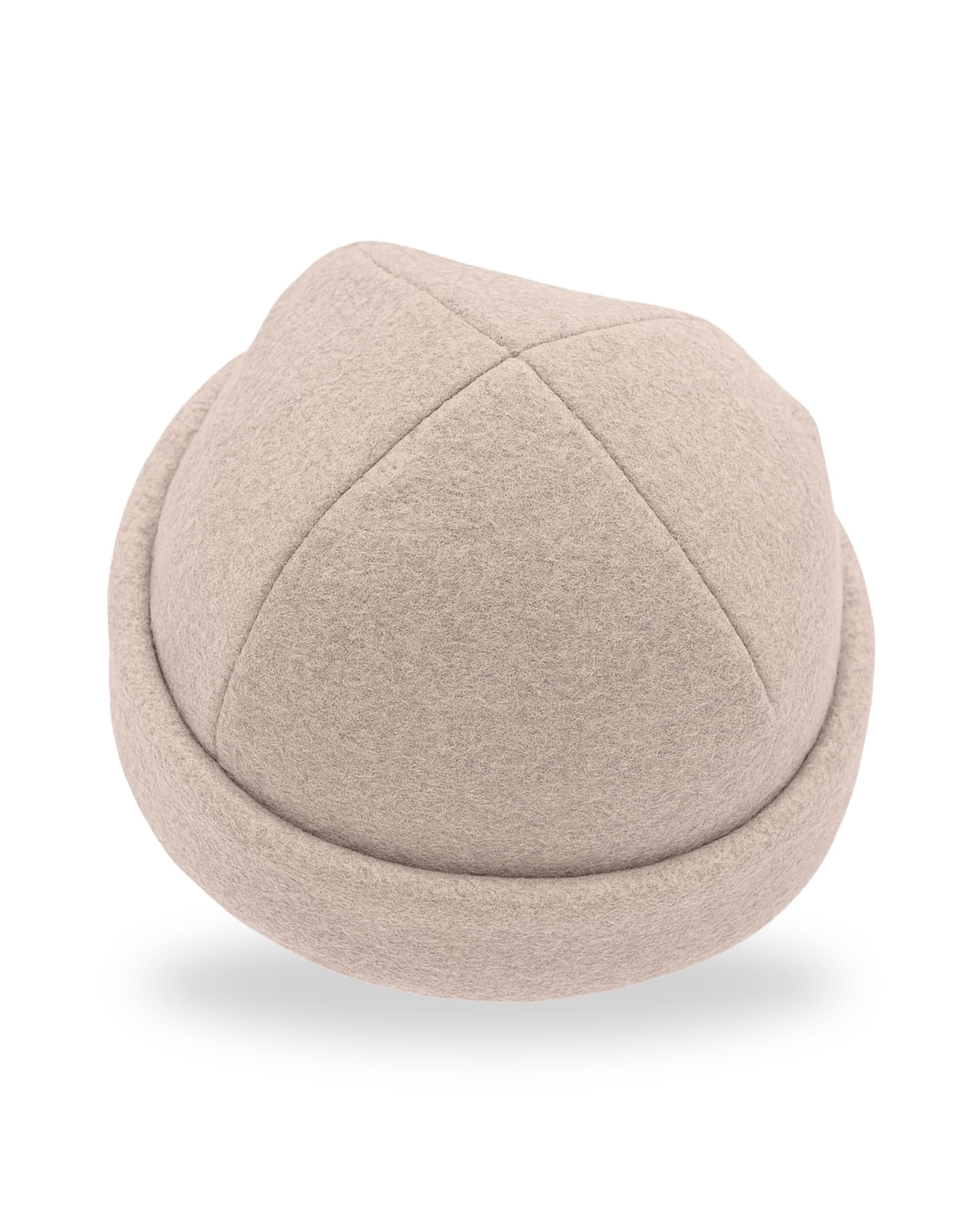 frihed. Sauna hat - Made of woolwalk - 100% Sheep's Wool - Premium Sauna Accessory - Flexible Size - Made in Germany (Sand)