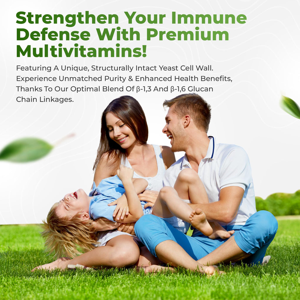 Bio Swiss Beta Glucan Immunity Power - 1,3D-1,6D Glucan with Vitamin D - Immune Support Supplement for Enhanced Defense and Wellness - Vegan, Gluten-Free (60 Capsules)
