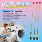 Upgraded DC97-16350U DC97-16350T Washer Suspension Rods for SAMSUNG WA50R5200AW/US, WA50R5400AV/US WA50R5400AW/US WA45T3200AW/A4 WA45H7000AW/A2 and WA45N3050AW/A4 Washing Machine（4pcs）