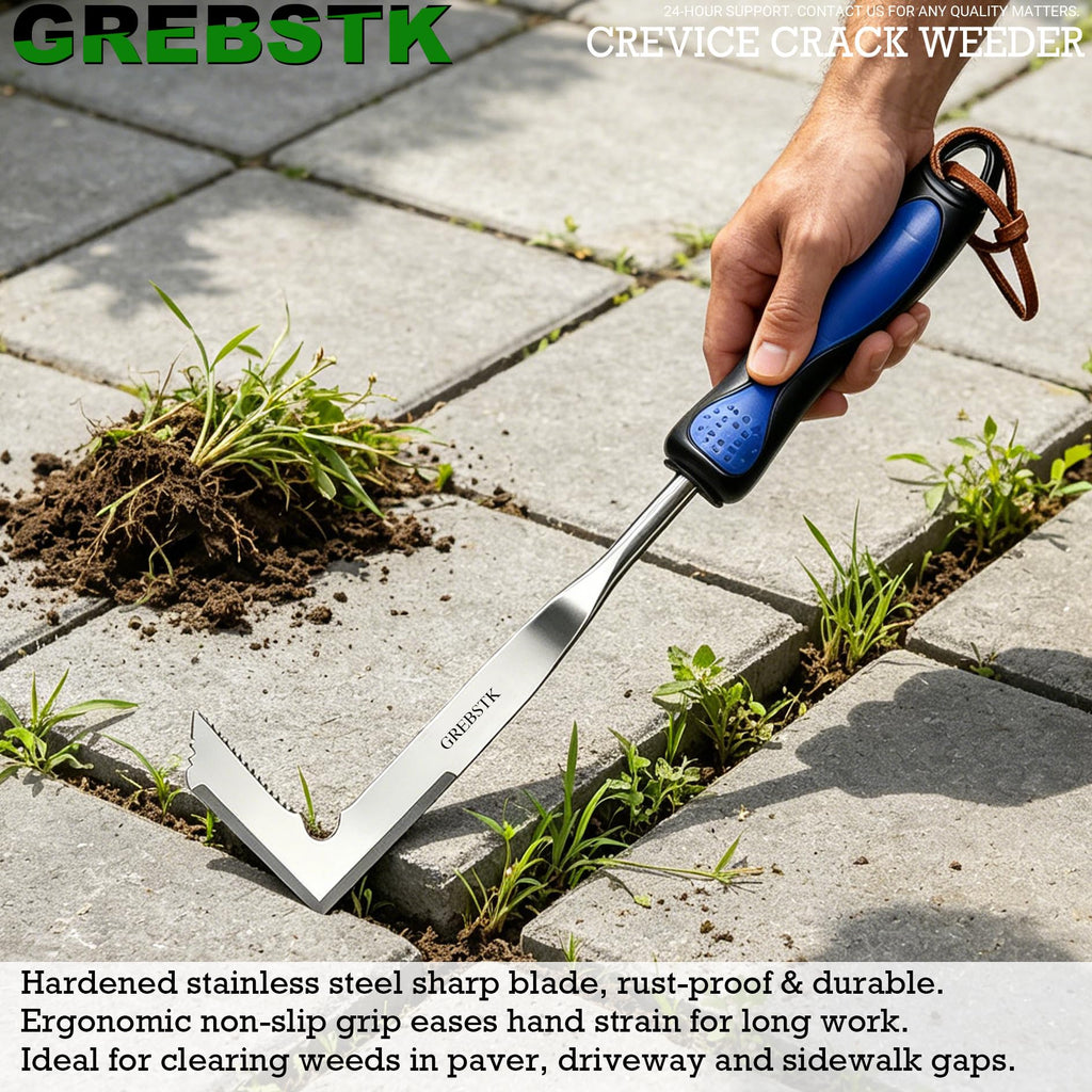 GREBSTK Crack Weeder Crevice Weeding Stainless Steel Sharp Lightweight Tool