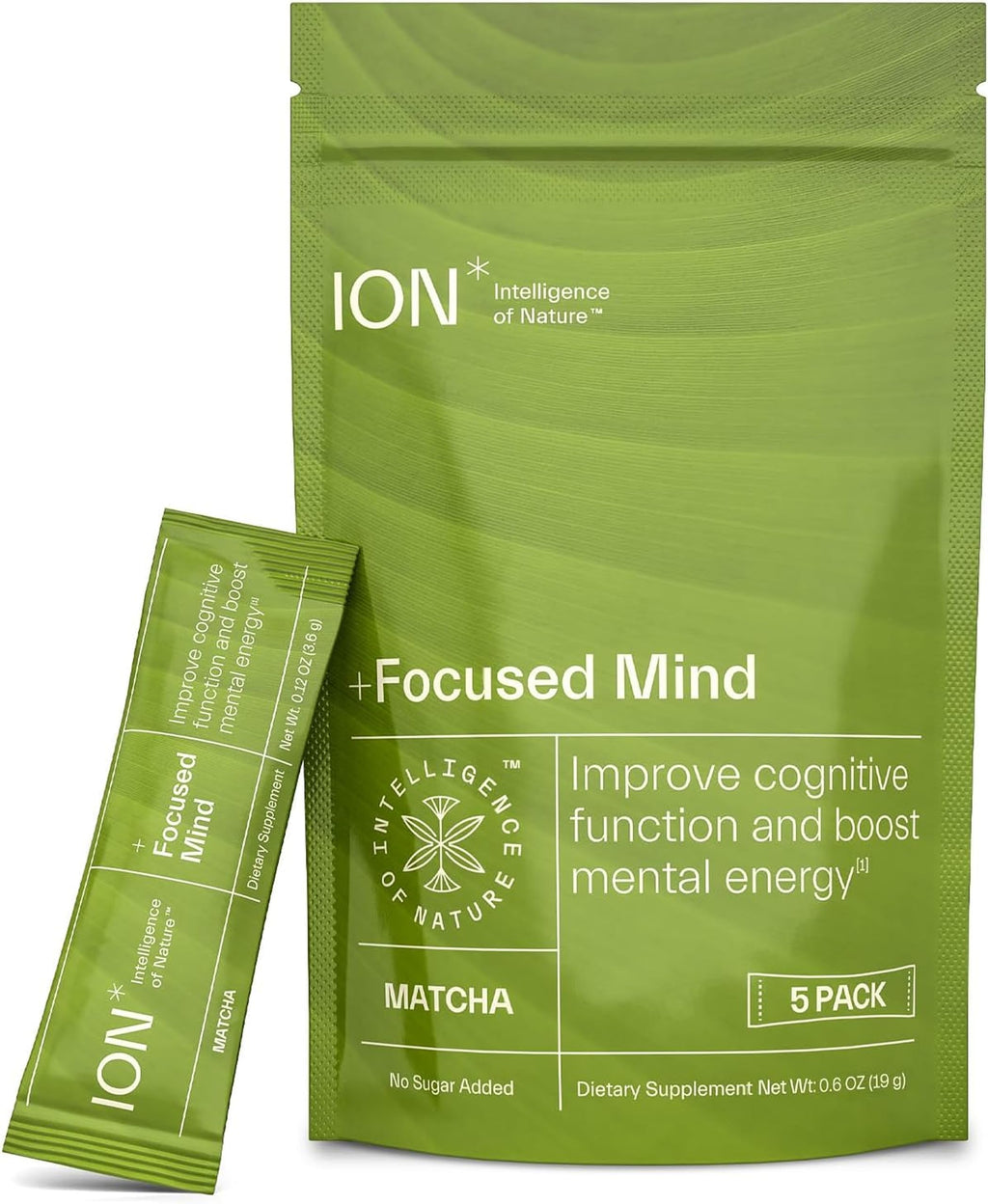 ION* Intelligence of Nature Focused Mind Nootropic Drink Mix, 5 Packets