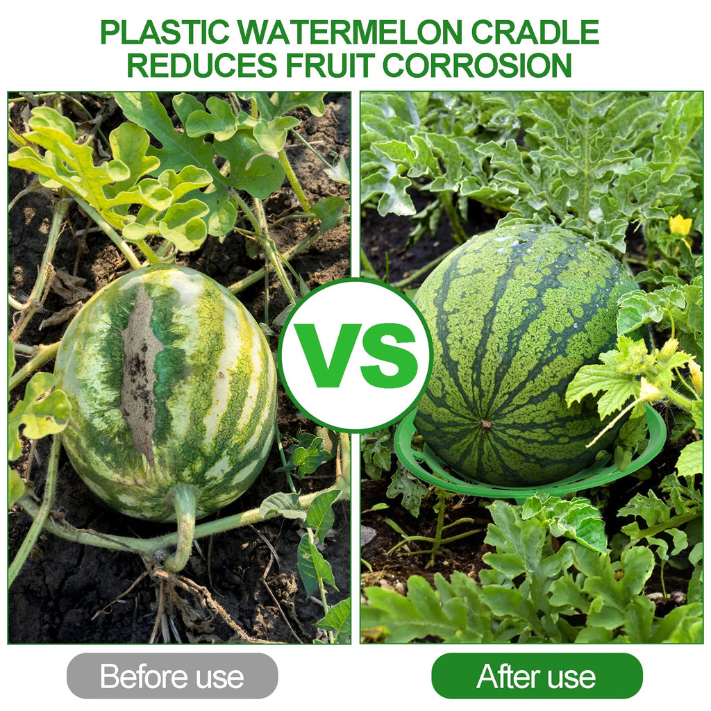 Pumtus 12 Pack Melon Cradles, Plastic Pumpkin Support, Squash Protector Stand, Watermelon Support Plant Trellis, Melon Holder Growing Frame, Protector for Watermelon, Squash, Pumpkin