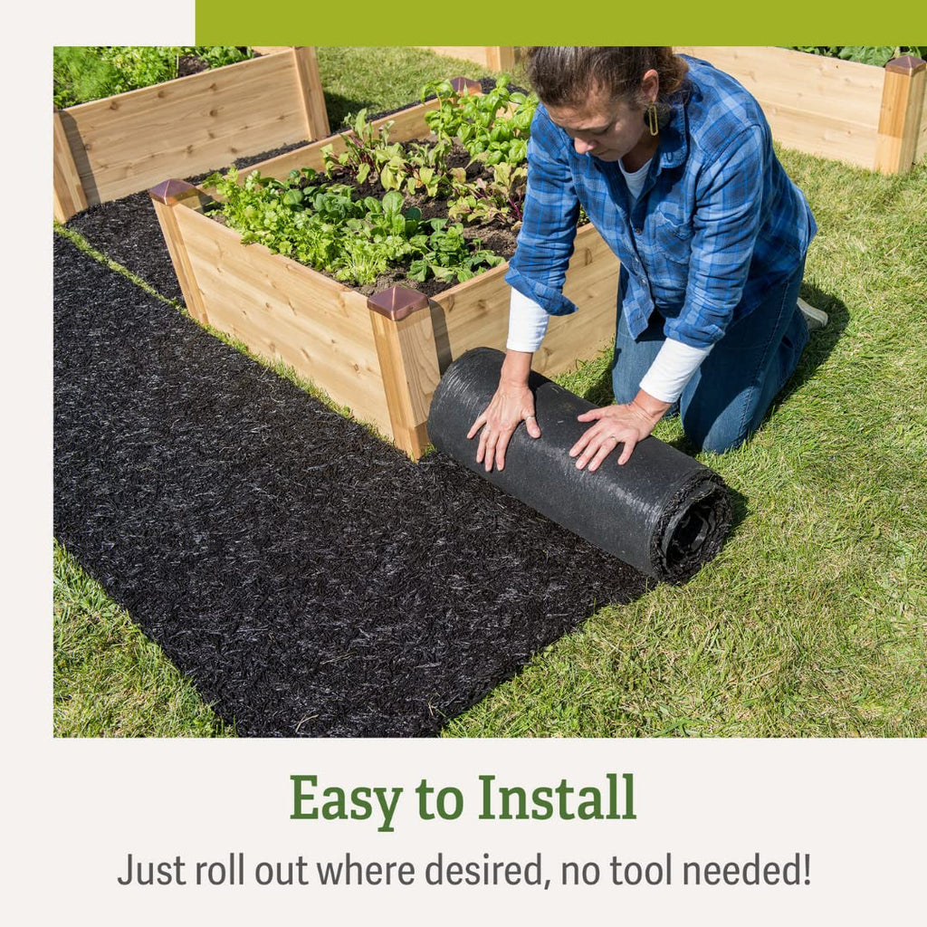 Gardener's Supply Company 100% Recycled Rubber Walkway- 8' x 2' (2 Pack)