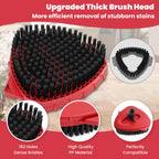Spin Mop Replacement Mop Compatible with O Cedar 1 Tank System, 2 Microfiber Mop Heads Replacements, 58" Mop Replace Handle, 1 Scrub Brush Attachment and 1 Mop Base for Ocedar EasyWring Spin Mop