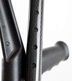 KMINA Folding Crutches of Carbon Fibre (x1 Unit), Open Cuff, Lightweight, Forearme Foldable Crutch - Made in Europe - KMINA PRO