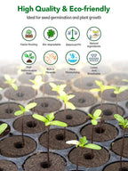 Growell 240 Pcs Hydroponic Pods Kit, 120 Grow Sponges & 120 Pod Labels
