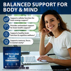 Methylene Blue Gummies 5mg Per Serving, Supports Cognitive Function, Cellular Energy, Mental Focus, Antioxidant Activity, 99.9% Pure, Vegan | 30 Gummies