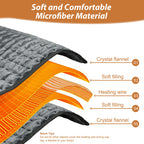 Electric Heating pad for Back Neck Shoulder Knee Arms Legs- Electric Heat Pads with 6 Heat Settings & Auto Shut Off Heat Heating Pad for Birthday Mother Father Girl Men Women