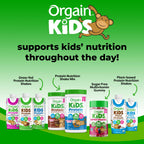 Orgain Kids Sugar Free Multivitamin Gummies, Vegan & Plant Based, 50 Superfoods, 15 Vitamins and Minerals, Immune Support and 3g of Fiber, Mixed Berry, Ages 4+, 1 Month Supply (60 Gummies)