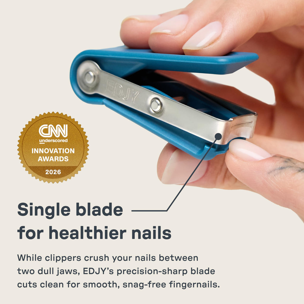 EDJY Fingernail Cutter Nail Cutter Stainless Steel EDJY Blue