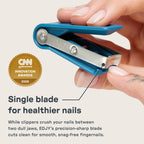 EDJY Fingernail Cutter Nail Cutter Stainless Steel EDJY Blue