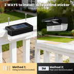 COOZAMING Solar Deck Lights Outdoor 24 Packs, Solar Powered LED Step Lights Waterproof Outdoor for Deck, Step, Fence, Wall, Patio, Yard, Pool, Pathway and Stairs (Warm White)