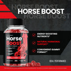Horse Boost for Men Gummies, Official Horse Energy Boost Supplement Gummy, Maximum Strength, All Natural Formula for Daily Energy, Advanced Formula HorseBoost Health Support Reviews (3 Pack)