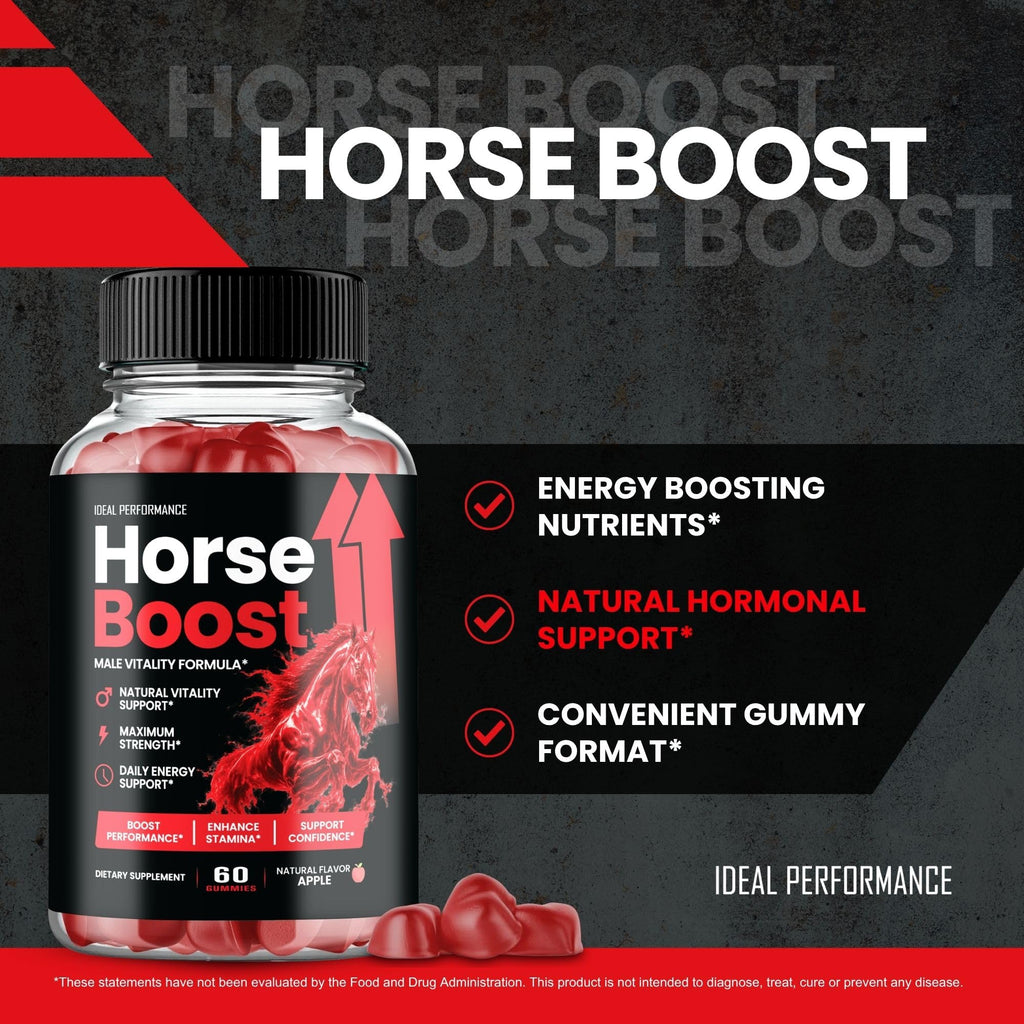 Horse Boost for Men Gummies, Official Horse Energy Boost Supplement Gummy, Maximum Strength, All Natural Formula for Daily Energy, Advanced Formula HorseBoost Health Support Reviews (2 Pack)