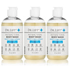 DR. LIFT Antibacterial Body Wash, 8 oz (3-Pack) - Gentle & Effective Shower Gel - Made in America