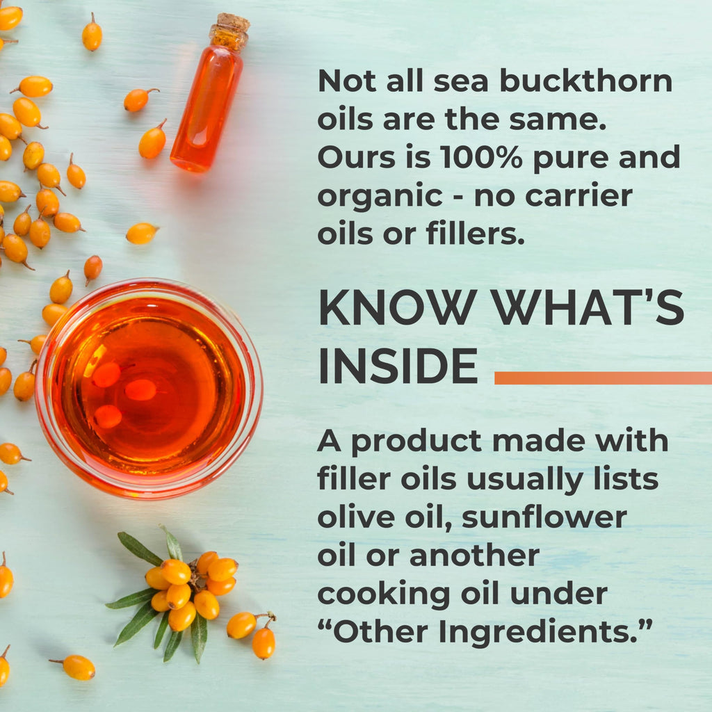 SEABUCKWONDERS Organic Sea Buckthorn Oil Omega-7 Complete, 30 Softgels, 15 Day Supply, with Omega 3, 6 & 9, Supports Hair, Skin & Nails, 100% Pure with Zero Filler Oil