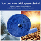 YASHINE PVC HOSE 2"*50ft, Pool Backwash Hose, Heavy Duty Reinforced Blue PVC Lay Flat Water, For Swimming Drain Pools and Clean Filters, with 2 Clamp