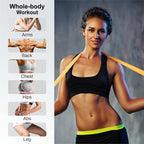 Resistance Loop Exercise Bands, Resistance Bands Exercise Bands for Home Fitness, Stretching, Strength Training, Physical Therapy,Elastic Workout Bands for Women Men Kids, Set of 5 (Orange)