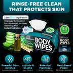 After Gym Body Wipes for Men (4pk) - 200 XL No Rinse Shower Wipes + 16 Travel Bath Sheets 10 x 11.5" - Mens Deodorant Disposable Washcloths for Bathing, Camping Essentials, Survival Gear and Supplies
