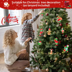 Christmas Advent Calendar 2026,Christmas Vacation Countdown Calendars,Christmas Tree Ornaments Stocking Stuffers Gifts with 24 pcs Collectible Doll Figures for Kids and Adults
