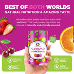 NUTRAMIN Daily Vegan Keto Multivitamin Gummies Non-GMO Natural Vitamin C, D + Zinc for Immunity, Plant-Based, Sugar-Free, Nut-Free, Gluten-Free, Biotin, Vitamin A, B, B6, B12 & More 45 Days (90 Count)