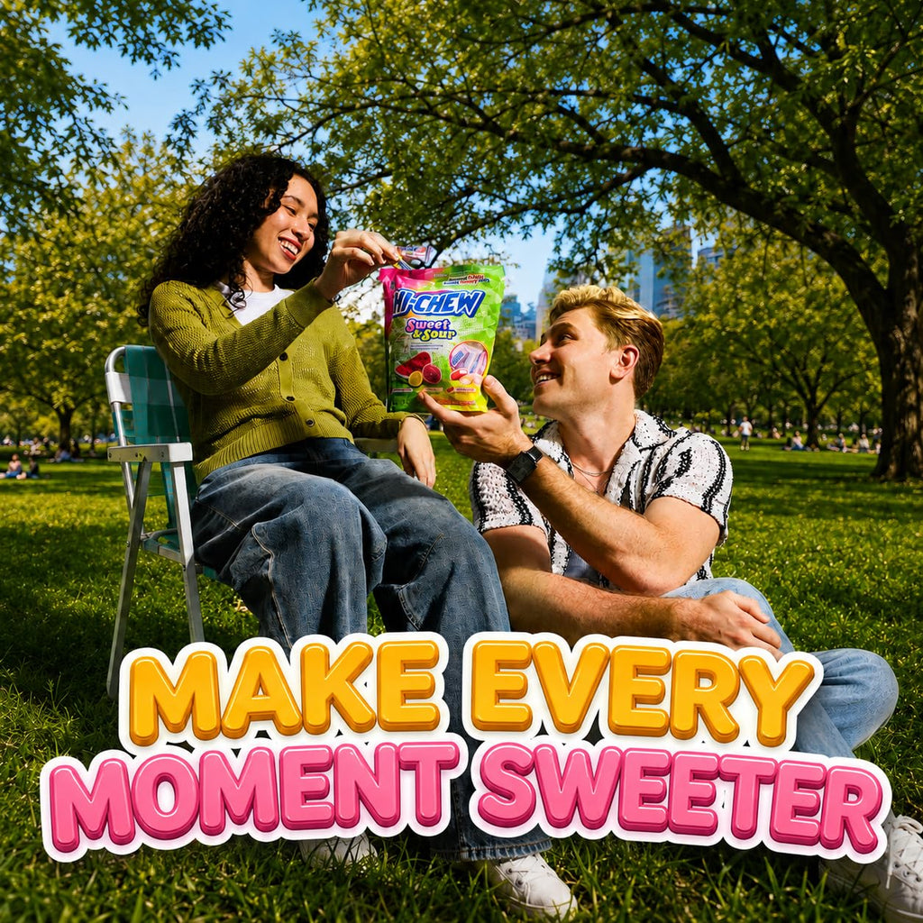 HI-CHEW Variety Mix, Pack of 6 Bags - 17 Flavor Assort Sweet and Sour Chewy Candy, Unique Fun Soft - Immensely Juicy Fruity Candy Flavors - Individually Wrapped Halloween Candy