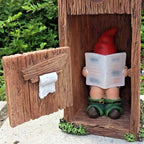 Funny Garden Gnome Decorations Outdoor Statue Naughty Gnome Resin Sculpture