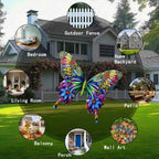 RLPZDWH Metal Butterfly Wall Art Decor, 4 Pack
