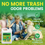 5lbs Trash Can Deodorizer & Liquid Absorber – Odor Absorbing Granules for Trash Cans, Kitchen Bins & Outdoor Dumpsters – Plant-Based Garbage Deodorizer for Fresher-Smelling Bins