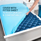 Lunderg Alternating Air Pressure Mattress Pad with Static Mode - Comfortable Bed Sore Prevention - Includes Waterproof Mattress Topper for Hospital Bed or Home & Quiet Pump - Recommended by Doctors