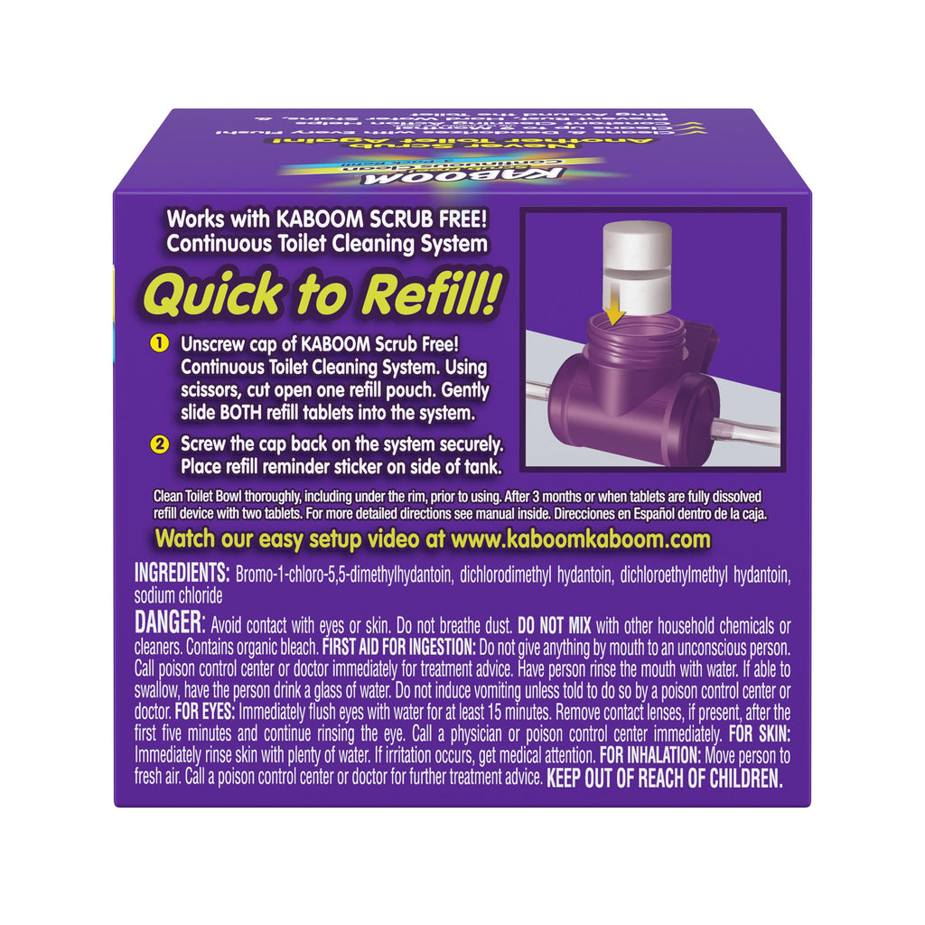 3-Pack Refill – Kaboom Scrub Free! Continuous Clean with OxiClean