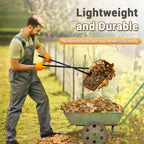 CAROD Leaf Grabber Rake with Long Handle, Lightweight Metal Leaves Rakes, Leaf Collector for Gardening, Leaf and Grass Picker Upper, Efficient and Labor-Saving Yard Rake Leaf Grabber No Bending Over