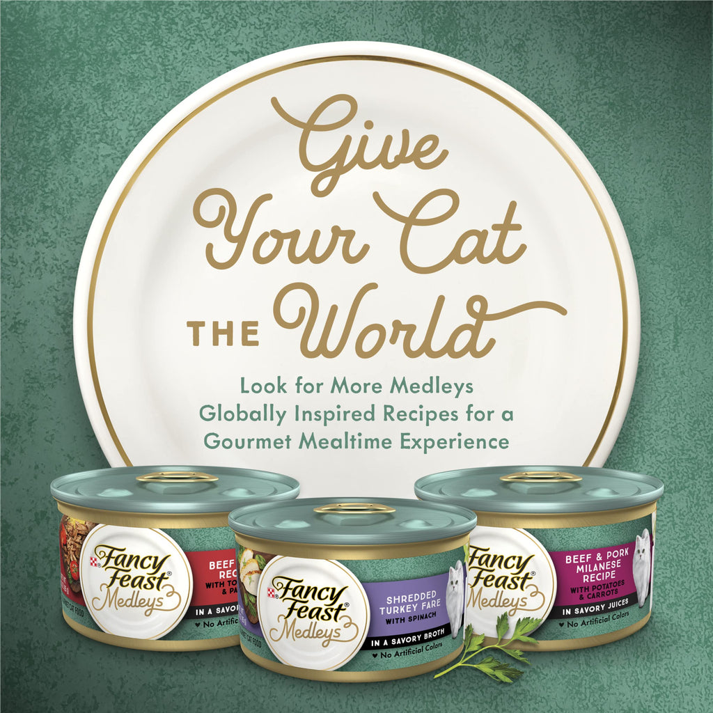 Purina Fancy Feast Medleys Primavera Wet Cat Food, 3 oz. Cans, 24 Pack