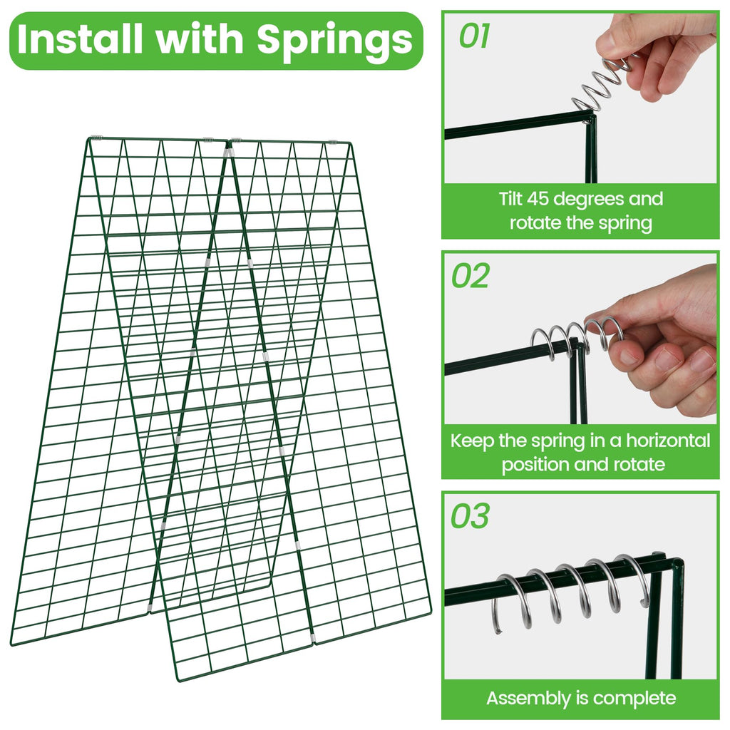 Toriexon Foldable Cucumber Trellis 48" L x 34" W