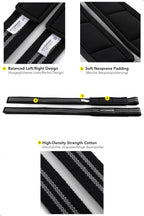 Fitgriff�� Lifting Wrist Straps for Weightlifting, Gym, Deadlift, Workout (Made of Premium Cotton & Padded) - Men & Women (Standard, Black/Grey)