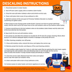 Chromex Tankless Water Heater Flush Kit with NSF Certified Liquid Descaling Solution and 1/6HP Extra Strength Pump