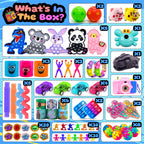 Kiss Monkey 640 PCS Party Favors for Kids, Fidget Toys Bulk, Prize Treasure Box Toys for Classroom, Goodie Bags Stuffers for Kids, Pinata Stuffers for Kids, Birthday Gifts, Carnival Prizes