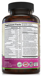 WHOLE WORLD WELLNESS Womens Daily Multivitamin Multimineral Supplement for Energy, Mood, Focus, Hair, Skin & Nails. Made for Women with 30+ Nutrients, Fruit & Energy Blend. Womens Vitamins, USA Made.