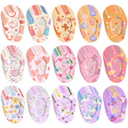 75 Pcs Kids Eye Patches 15 Cute Styles Soft Breathable Cotton Adhesive Patches for Amblyopia and Lazy Eye, 2.95"x1.96" Disposable Bandages for Toddlers, Girls & Adults, Bulk Pack