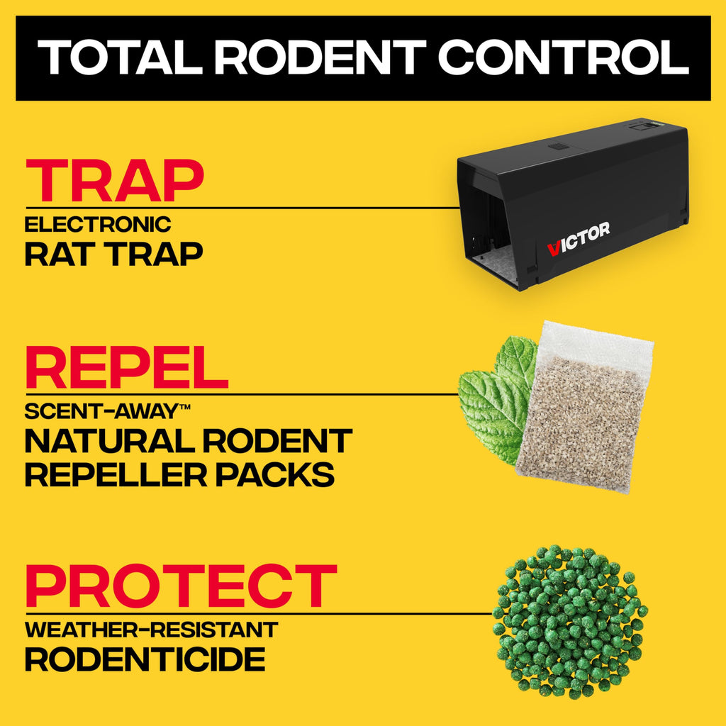 Victor Electronic Rat Trap 1-Pack, Indoor Humane Electric Rodent Killer