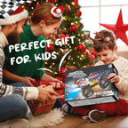 All Terrain Remote Control Car for Boy with LED Lights 2 Batteries 20 KM/H