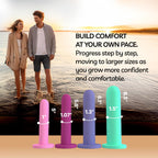 Bliss Innovations Comfort Silicone Pelvic Floor Trainer Kit – Sizes 5-8 – Soft & Flexible Design for Gentle Progression – Includes Bonus 1.3 Oz Bliss Glide ($10 Value)