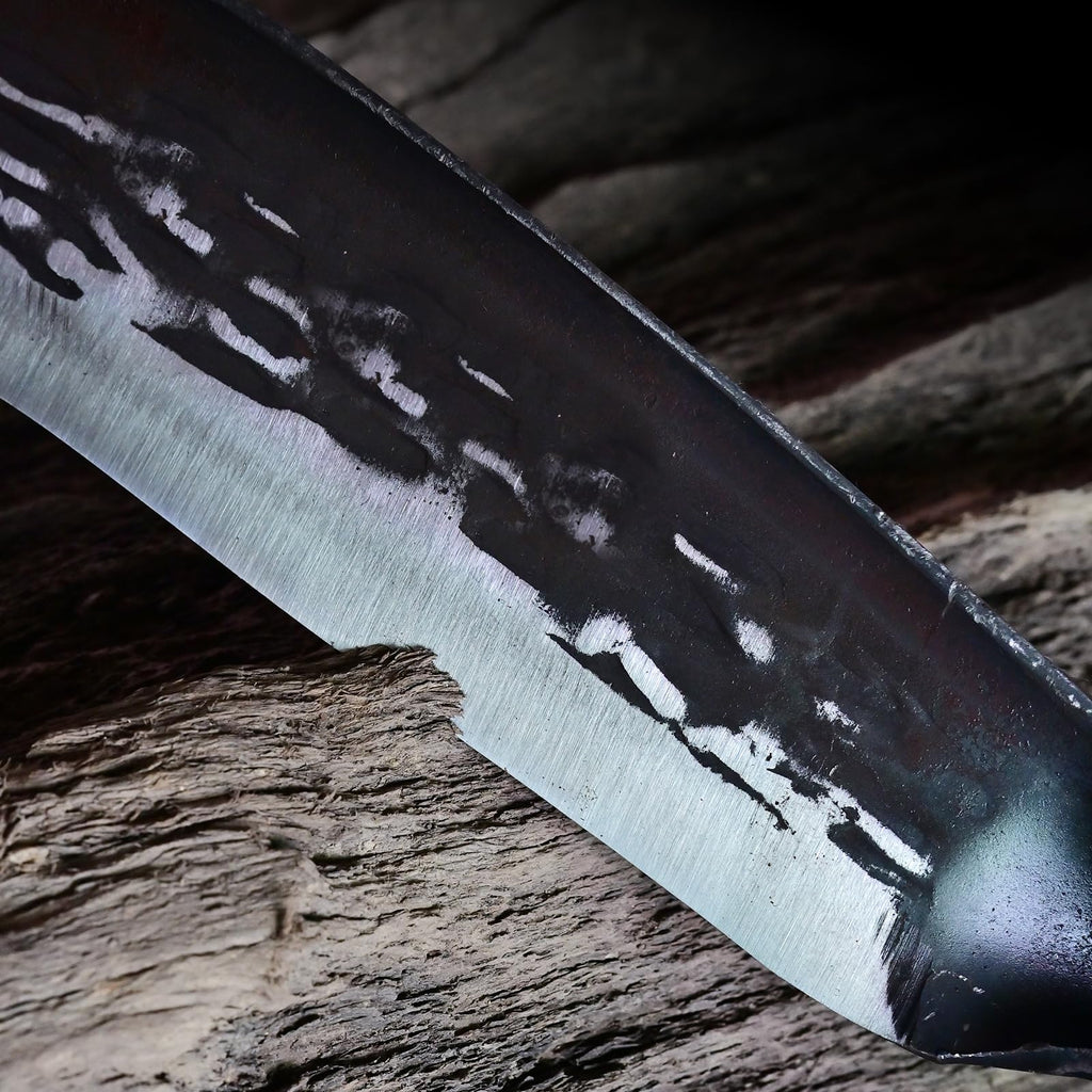 Machete for Yard Work Billhook Sickle Knife Brush Clearing Sickle Knife with Sheath - Perfect Brush Axe for Survival Cut Machete,Ideal for Camping,Gardening, Land Management,