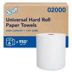 Scott Professional Hard Roll Paper Towels, Bulk, 6 Rolls x 950' (02000)