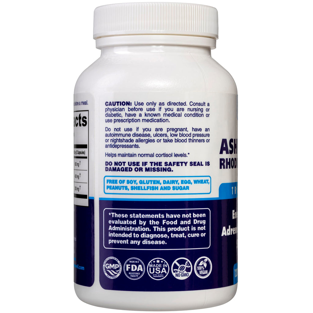 Dr. Maxwell Cortisol Manager Supplement, Supports Relaxation, Mood & Sleep in Times of Occasional Stress, Ashwagandha Rhodiola Adaptogens, Helps Maintain Normal Cortisol Levels, 120 Capsules