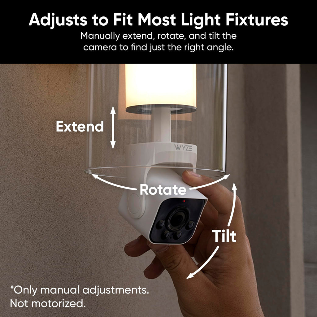 WYZE Bulb Cam - 2K HD Smart Light Bulb Security Camera, E26 Socket