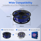 FLASHFORGE PETG Pro Filament 1.75mm Blue, 3D Printer Filament 1kg (2.2lbs) Spool, Dimensional Accuracy +/- 0.02mm, 3D Printing Filament for Various Mechanical Parts, Waterproof Parts