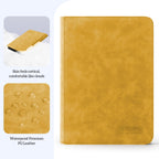TCGUARD Trading Card Binder, 9 Pockets PU Card Collection Binder, Zipper Card Album Hold Up to 540 Cards, Binder for Sports Card, MTG, TCG Yugioh Card (Yellow)