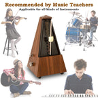 Tempi Tempi Metronome for Musicians (Plastic Mahogany Grain Veneer) ., E-Book, 2 Months Free Music Lessons